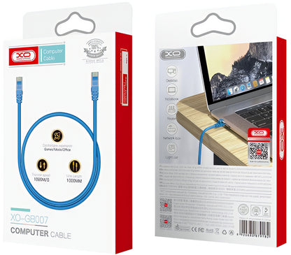 Nettverkskabel XO Design GB007, UTP, Cat6, 1m, Blå