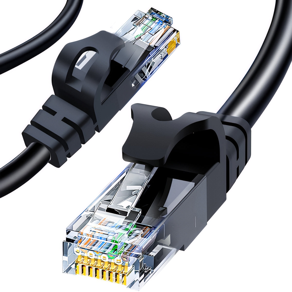 Nettverkskabel XO Design GB007, UTP, Cat6, 1m, Svart