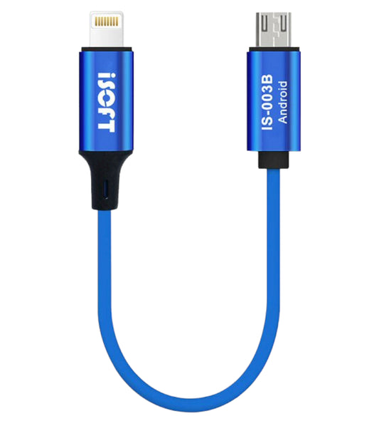 iSOFT IS-003B datakabel, Lightning- til microUSB-grensesnitt