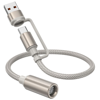 Elektrisk lighter HOCO UA38B, USB-C / USB-A, 0.3m, Gull