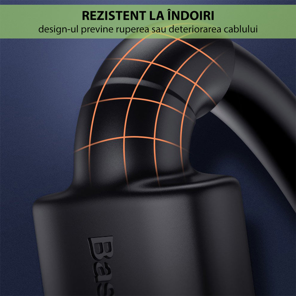 Baseus Cafule videokabel, HDMI - HDMI, 4K, 5m, Svart CADKLF-H01