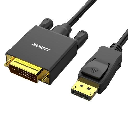 Benfei videokabel, DisplayPort - DVI, 1080P, 0,9 m, svart