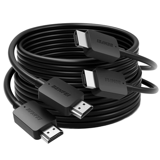 Benfei videokabel, HDMI - HDMI, 8K, 1,8 m, sett med 2, svart