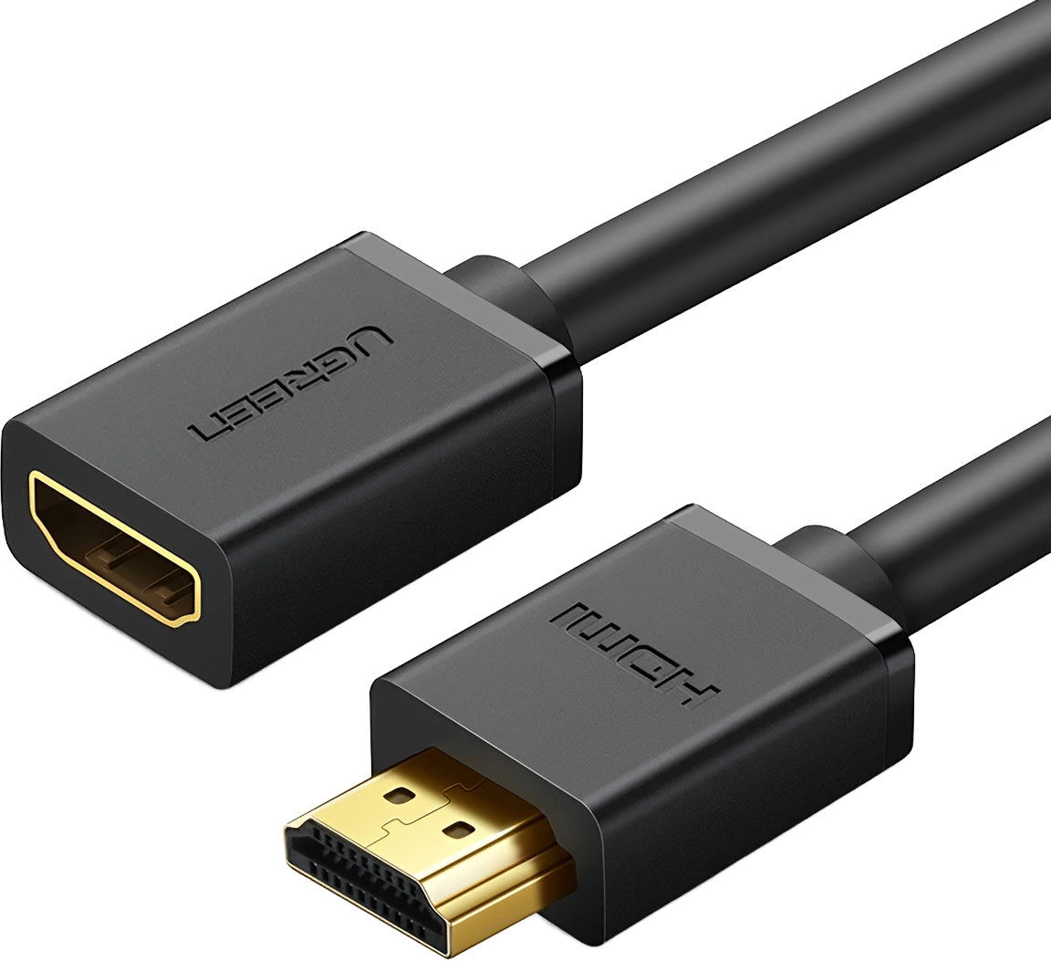 UGREEN HD107 Forlengelseskabel, HDMI - HDMI, 4K, 3m, Svart