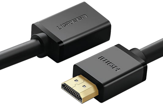 UGREEN HD107 Forlengelseskabel, HDMI - HDMI, 4K, 3m, Svart