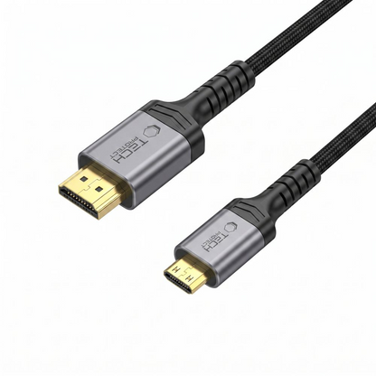 Tech-Protect Ultraboost 2 videokabel, miniHDMI - HDMI, 8K, 2m, svart