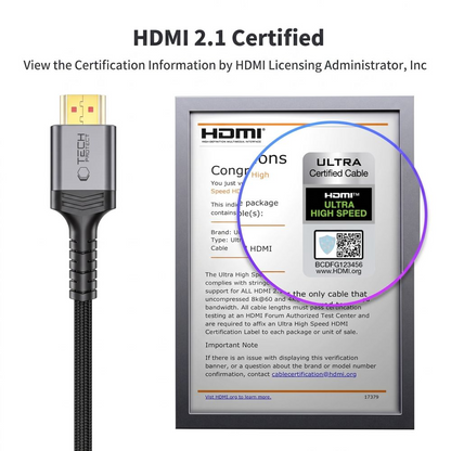 Tech-Protect Ultraboost 2 videokabel, HDMI - HDMI, 8K, 3m, svart