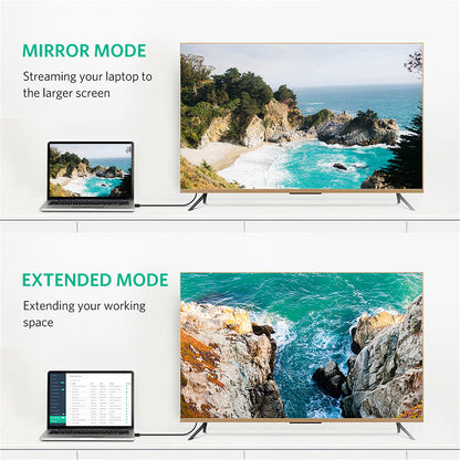 UGREEN DP102 videokabel, DisplayPort - DisplayPort, 4K, 2m, Svart