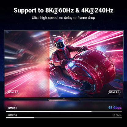 UGREEN HD171 videokabel, HDMI - HDMI, 8K, 3m, Svart