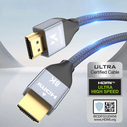 WZK Ultraboost-videokabel, HDMI - HDMI, 8K, 3 m, grå WHDMI-30 