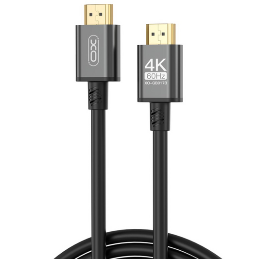 XO Design GB017B videokabel, HDMI - HDMI, 4K, 5m, Svart