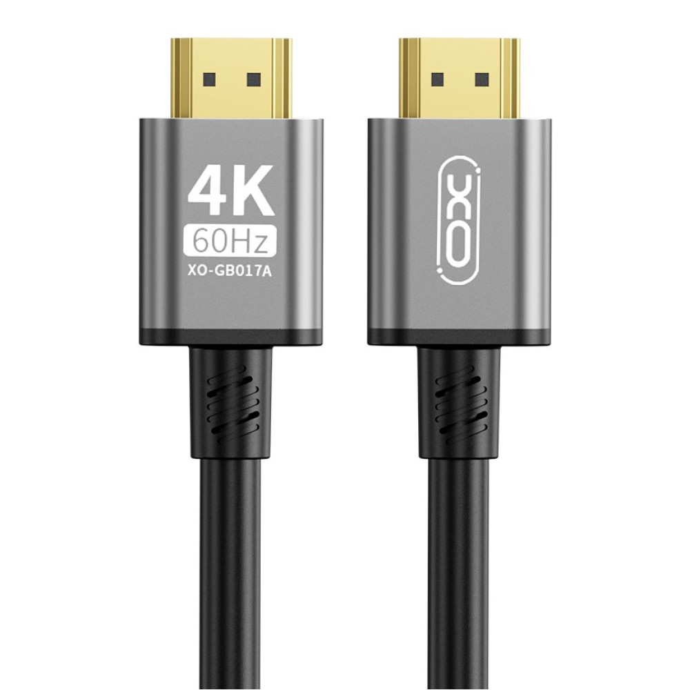XO Design GB017B videokabel, HDMI - HDMI, 4K, 5m, Svart