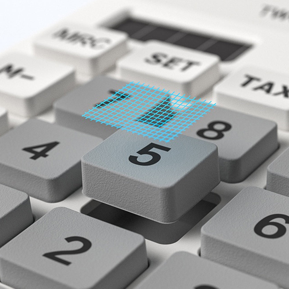 Kontorkalkulator Yesido EC10, Hvit