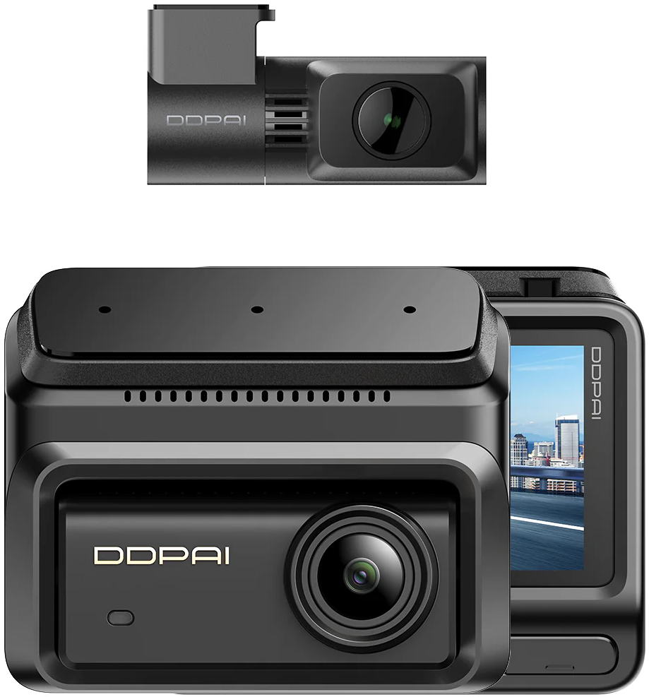 Bil Kamera Foran Bak DDPAI Z90 Dual, 4K, 64Gb, Wi-Fi, GPS, 3-tommers skjerm