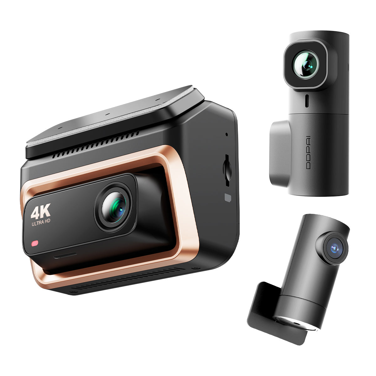 Bilfront- og baksidekamera DDPAI Z60 Pro 3-CH, 4K, Wi-Fi, GPS, 3-tommers skjerm