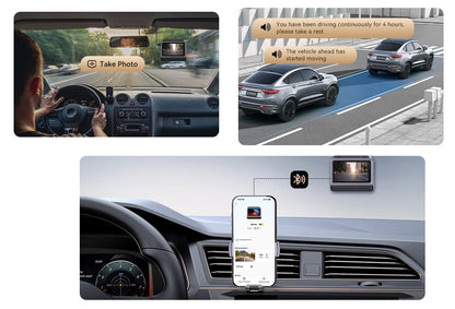Bilfront- og bakoverkamera DDPAI Z60 Pro 4G, 4K, Wi-Fi, GPS, 3-tommers skjerm