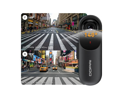 Bilfront- og bakovervognkamera DDPAI mola N3 Pro 2026, 1600P, Wi-Fi