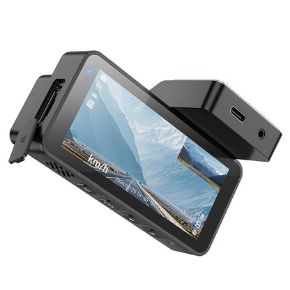 Bil Kamera Foran Bak HOCO DV12, 2K, Wi-Fi, GPS, Skjerm 3.69 tommer