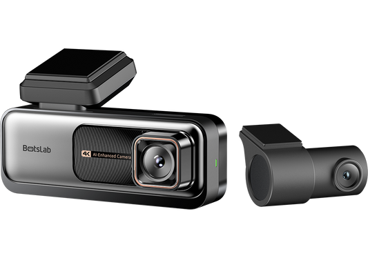 Botslab G980H Pro Front- og Bakovervendt Bilkamera, 4K, Wi-Fi, GPS, 2,45-tommers Skjerm