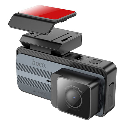 Bil Kamera Foran Bak HOCO DV12, 2K, Wi-Fi, GPS, Skjerm 3.69 tommer