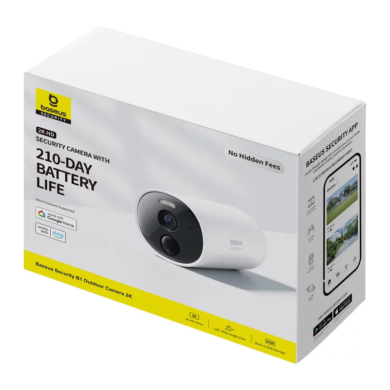 Baseus B1 overvåkningskamera, Wi-Fi, 2K, IP67, Utendørs S0SV002130