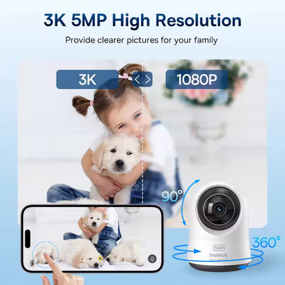 Baseus P1 Pro overvåkningskamera, Wi-Fi, 3K, Innendørs S0TW002131