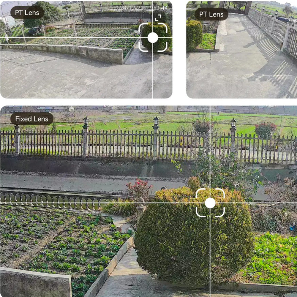 Overvåkningskamera Imou Cruiser Triple, Wi-Fi, 3K + 2K, IP65, Utendørs, Hvit IPC-S7UP-11M0WED