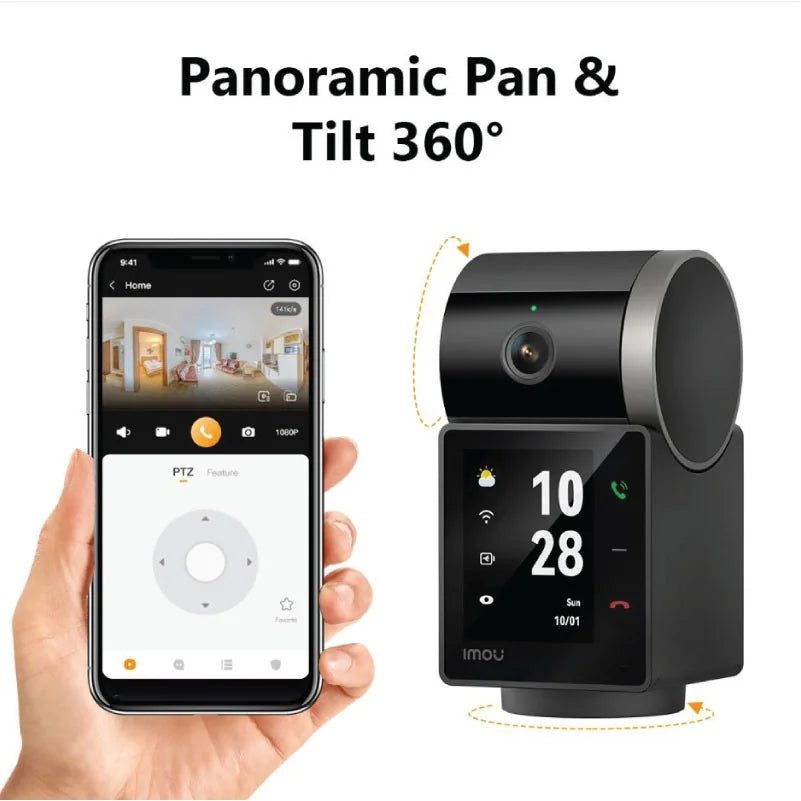 Overvåkningskamera Imou Rex VT Pro, Wi-Fi, 3K, Innendørs, Svart IPC-S2VBP-5M0WR