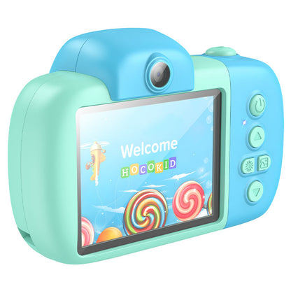 HOCO DV201 Kids digitalt kamera, 1080P, 2MP, Blå