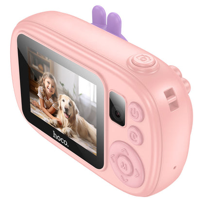 HOCO DV205 Kids digitalt kamera, 720P, 1MP, Rosa