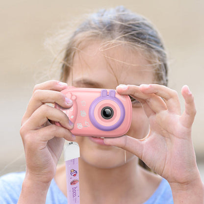 HOCO DV205 Kids digitalt kamera, 720P, 1MP, Rosa