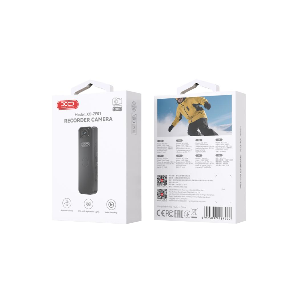 Sportkamera XO Design ZF01, 1080P, Svart