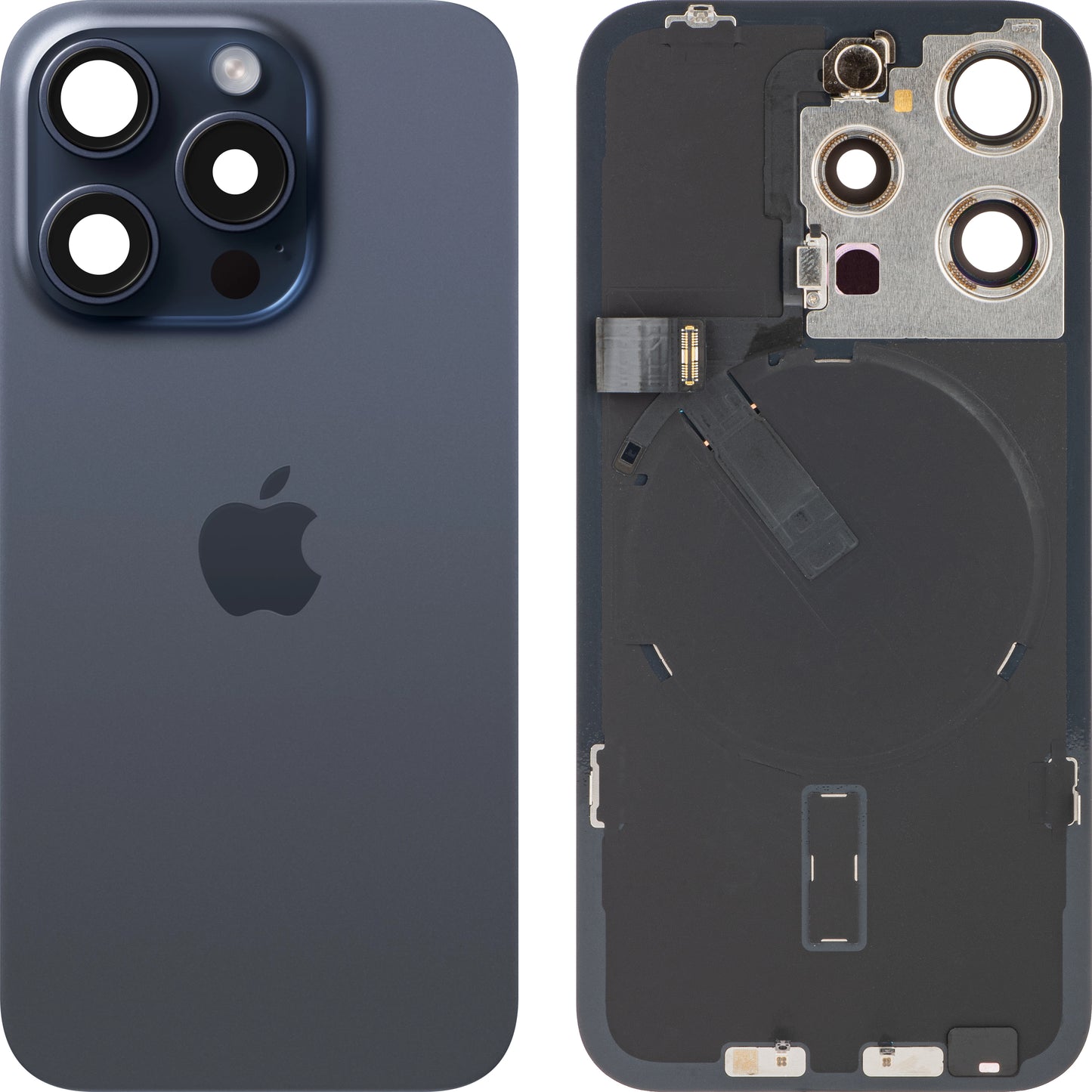 Batterideksel Apple iPhone 15 Pro, blå (blå titan), Swap 