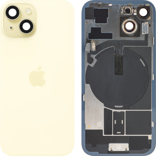 Batterideksel Apple iPhone 15, Gul, Bytte