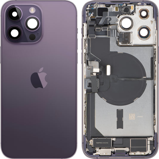 Batterideksel Apple iPhone 14 Pro Max, Med Midtramme, Fullstendige Deler, Lilla (Deep Purple), Bytte