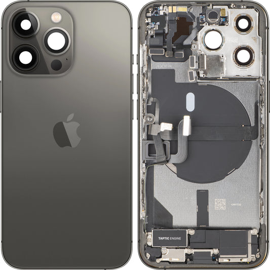 Batterideksel Apple iPhone 13 Pro, Med Midtramme, Full Deler, Svart (Graphite), Swap