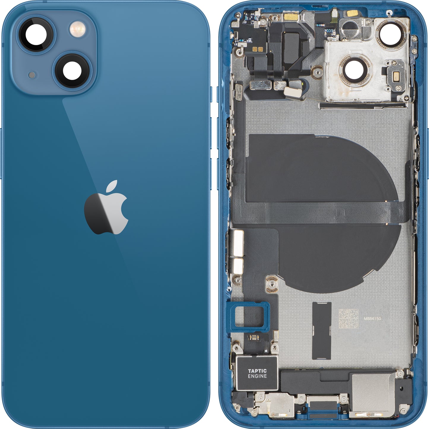 Batterideksel Apple iPhone 13, Med Midtramme, Full Deler, Blå, Swap