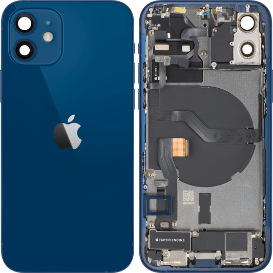 Batterideksel Apple iPhone 12, Med Midtramme, Full Deler, Blå, Swap