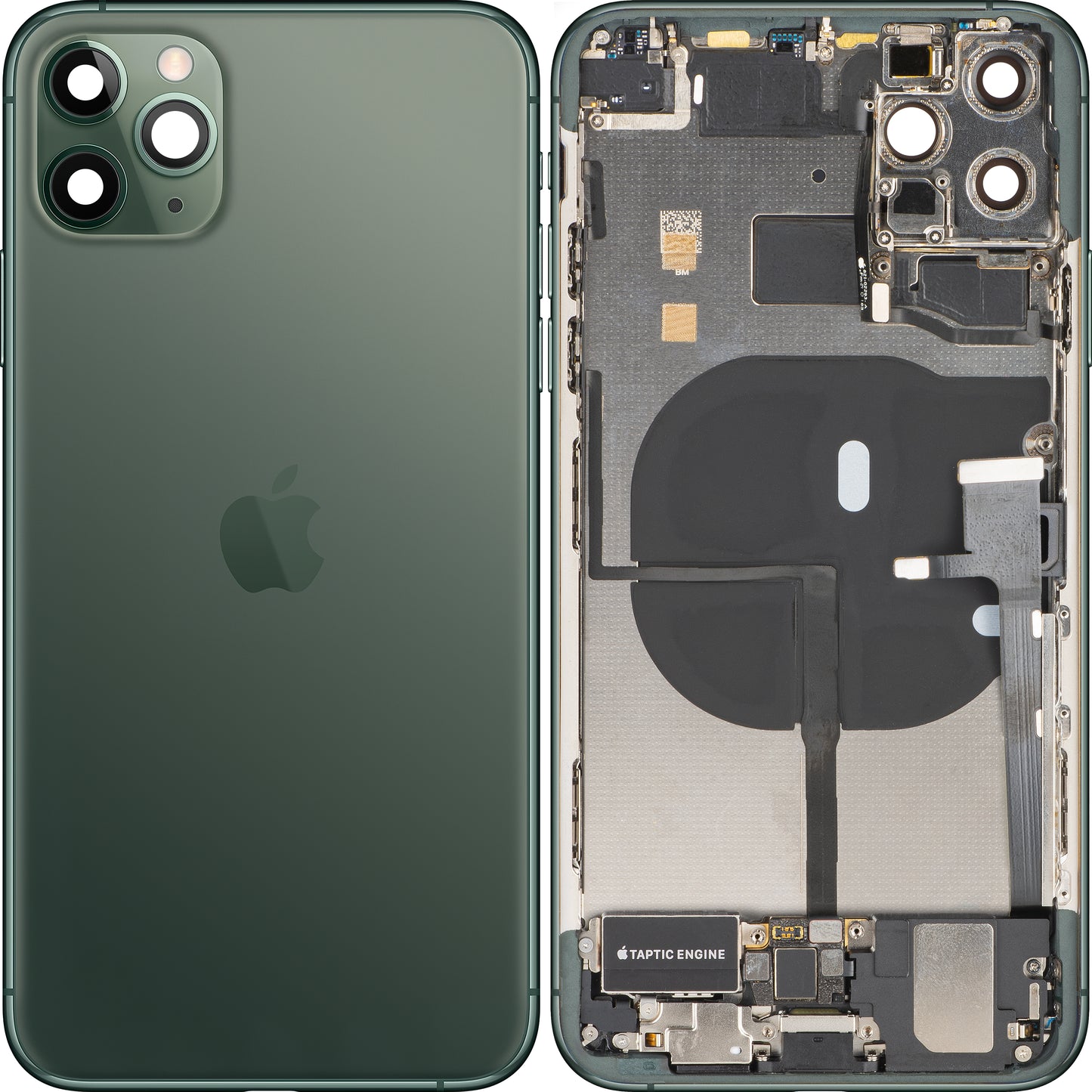 Batterideksel Apple iPhone 11 Pro Max, Med Midtkasse, Full Deler, Grønn (Midnight Green), Swap