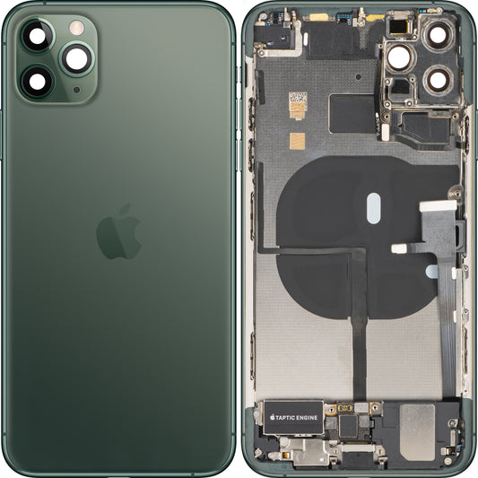 Batterideksel Apple iPhone 11 Pro Max, Med Midtkasse, Full Deler, Grønn (Midnight Green), Swap