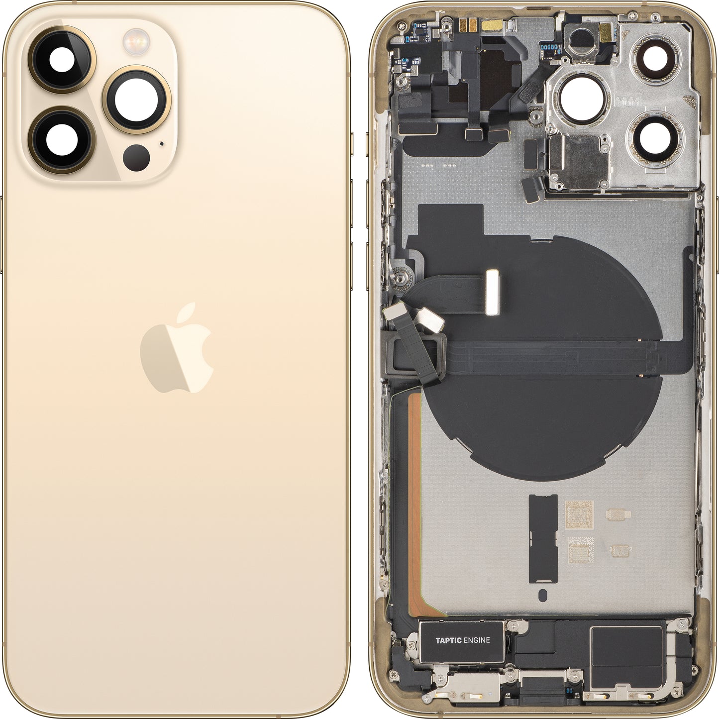 Batterideksel Apple iPhone 13 Pro Max, Med Midtramme, Full Deler, Gull, Swap