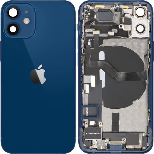 Batterideksel Apple iPhone 12 mini, Med Midtramme, Full Deler, Blå, Swap