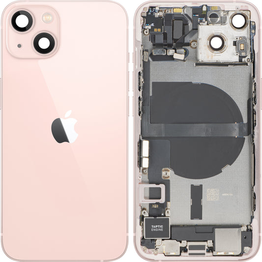 Apple iPhone 13 Batterideksel, med midtre ramme, komplette deler, rosa, premium bytte