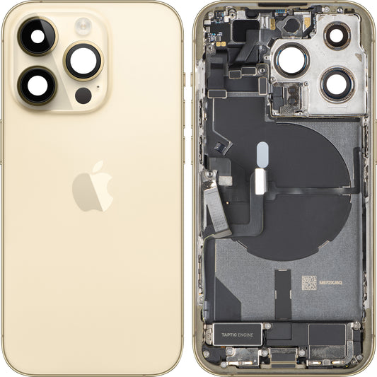 Batterideksel Apple iPhone 14 Pro, med mellomramme, US-versjon, gull, bytte