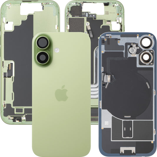 Apple iPhone 17 Batterideksel, Med Midtre Kasse, Fullt Sett, Grønn (Sage), Premium Swap