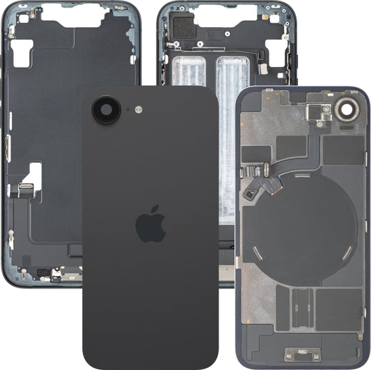 Apple iPhone 17e Batterideksel, Med Midtre Kasse, Fullt Sett, Svart, Premium Swap