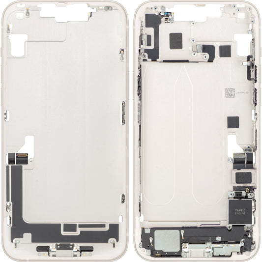 Batterideksel Apple iPhone 14 Plus, Med Midtramme, Full Deler, Hvit (Starlight), Bytte