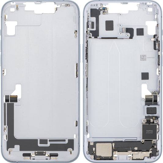 Batterideksel Apple iPhone 14 Plus, Med Midtramme, Fullstendige Deler, Blå, Bytte