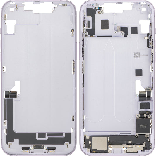 Batterideksel Apple iPhone 14 Plus, Med Midtramme, Fullstendige Deler, Lilla, Bytte