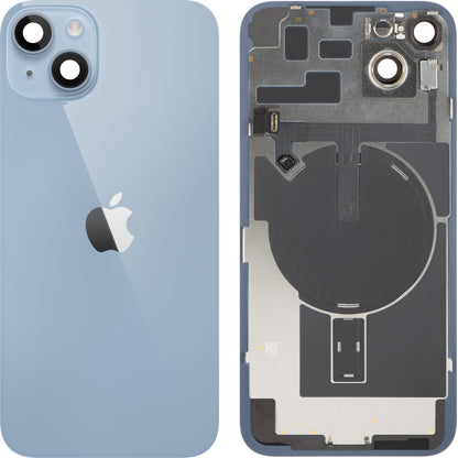 Batterideksel Apple iPhone 14 Plus, Med Midtramme, Fullstendige Deler, Blå, Bytte
